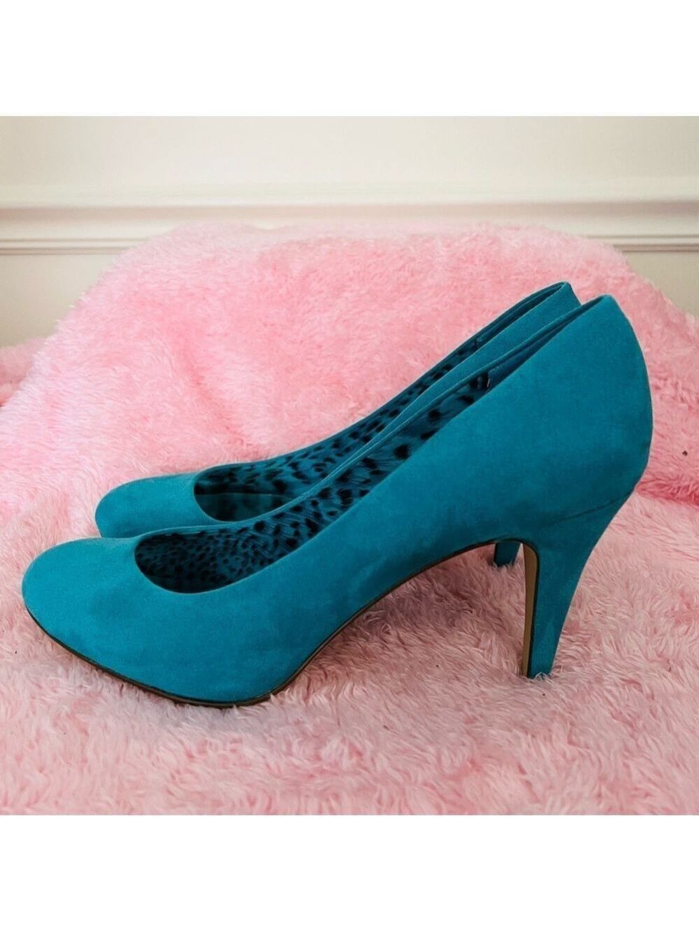 Style & Co Turquoise Suede Pumps Women's Size 9 - Picture 4 of 10